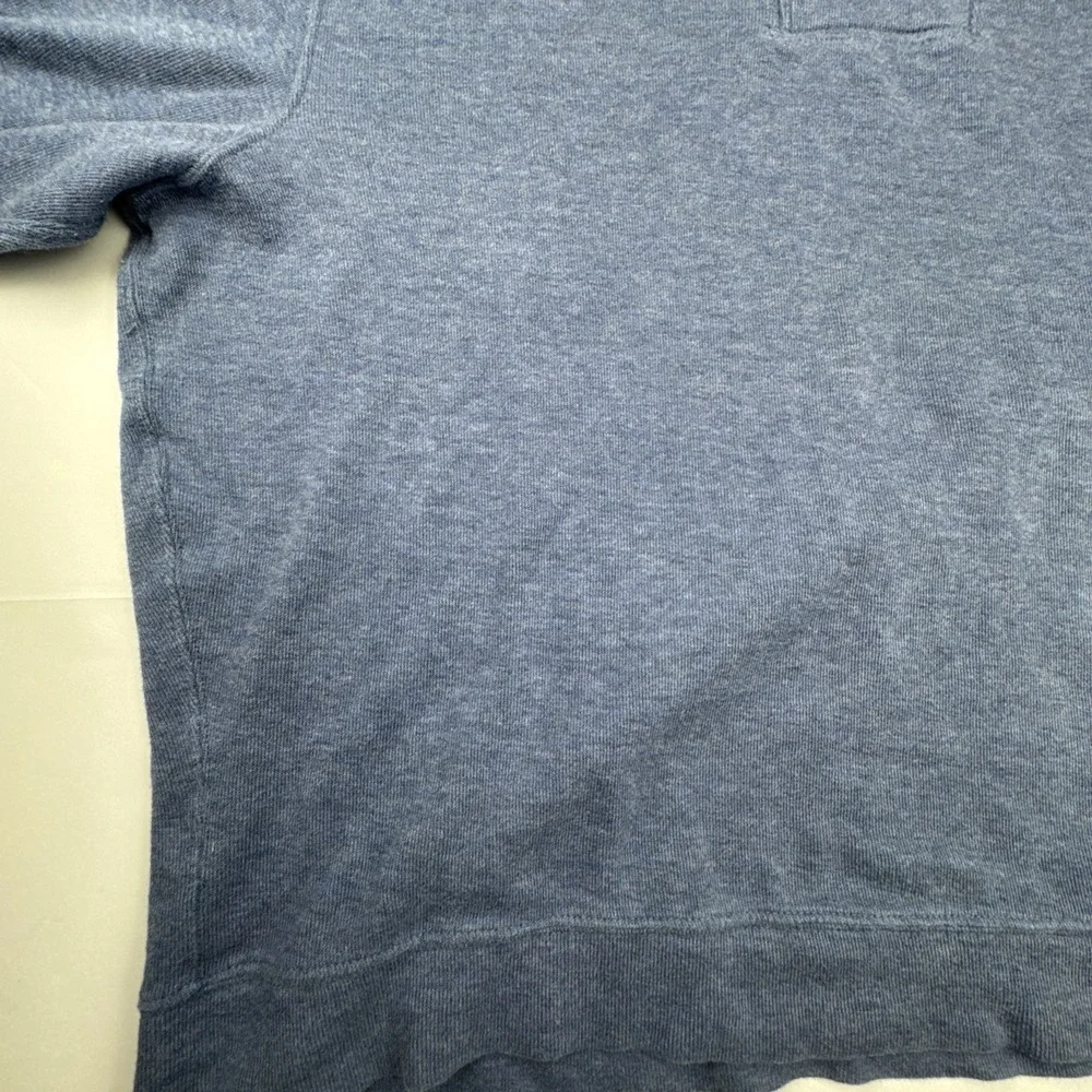 Polo Ralph Lauren Mens Pullover‎ 1XB Blue Cotton Estate Rib Shawl Collar Sweater